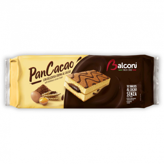 Тістечко бісквітне Pan Cacao 280г TM Balconi