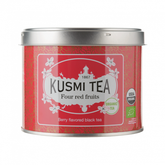Чай чорний чотири червоних фрукти органічний 100г ТМ Kusmi Tea