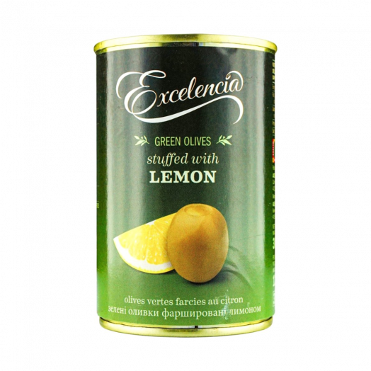 Оливки з Лимоном 340/360 ж/б 300мл ТМ EXCELENCIA