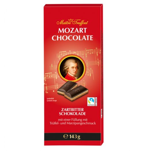 Шоколад чорний Моцарт 143г ТМ Maіtre Truffout 
