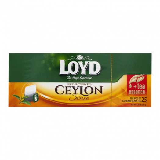 Чай чорний Ceylon в пакетиках 50г (25 пакетиків) ТМ LOYD