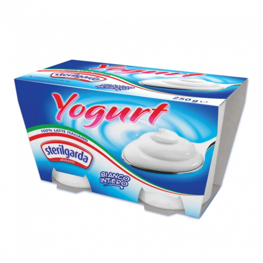 Йогурт незбираний 3,8%-4,3% (125гх2) ТМ Sterilgarda Alimentari