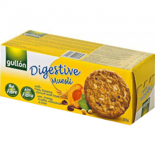 Печиво Digestive вівсяне мюслі 365г TM Gullon