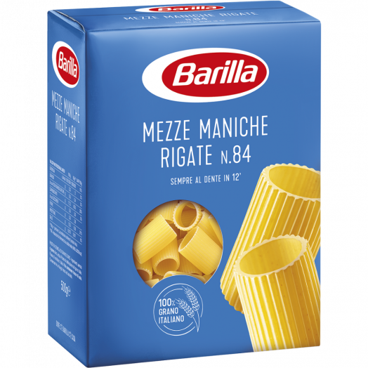Макарони Mezze Maniche №84 500г ТМ Barilla