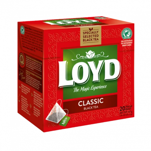 Чай чорний Classic 34г (20 пірамідок) TM LOYD