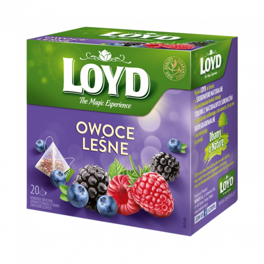 Чай ягідний Forest Fruit  Лісові ягоди 40г (20 пірамідок) ТМ Loyd