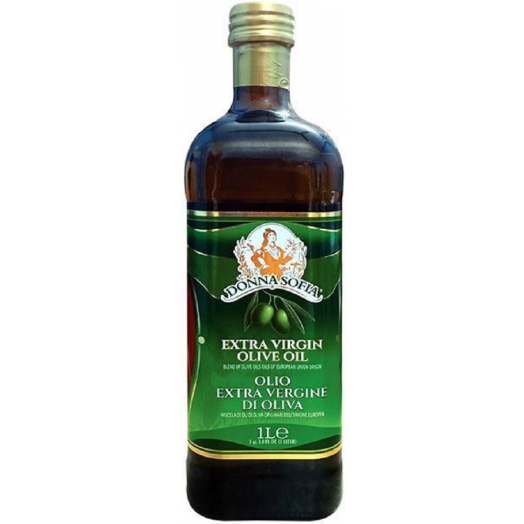 Олія оливкова Extra Virgin нерафінована (скло) 1л ТМ Donna Sofia