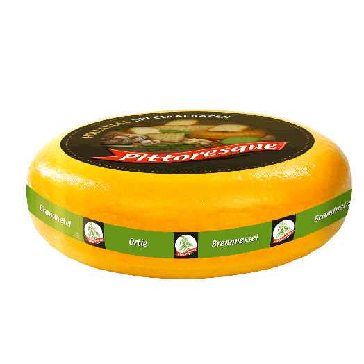 Сыр Гауда с крапивой 50% 100г ТМ Pittoresque