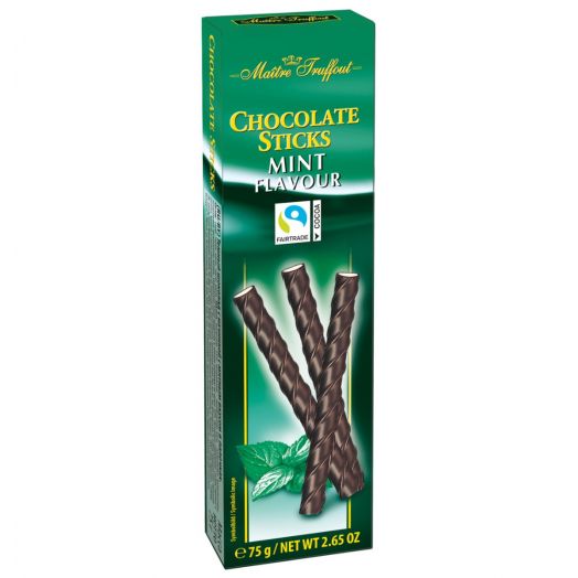 Шоколадные палочки мята 75г ТМ Maitre Truffout