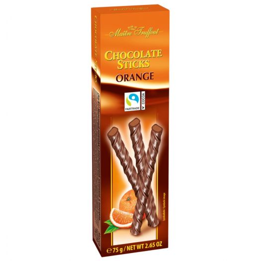 Шоколадные палочки апельсин 75г ТМ Maitre Truffout