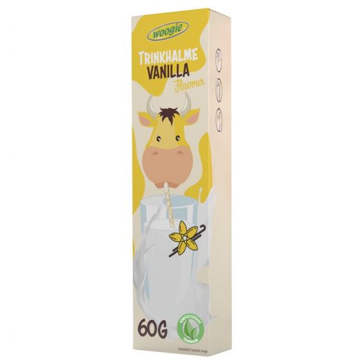 Трубочки для молока зі смаком ванілі 10х6г ТМ Woogie