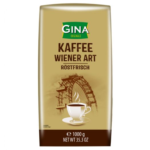 Кава Віденська зерно 1кг ТМ GINA