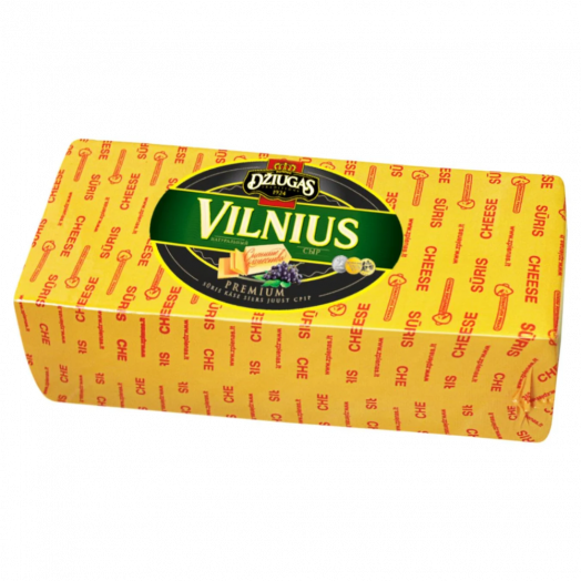 Сыр твердый Вильнус 45% 100г ТМ Dziugas