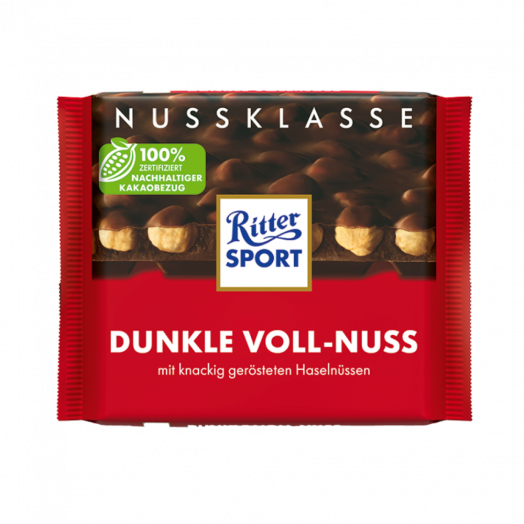 Шоколад Ritter Sport dunklie voll-nuss 100г