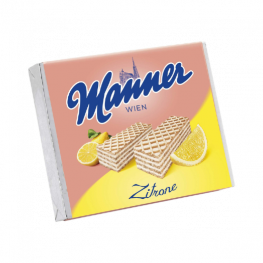 Вафли Lemon Cream с лимонным кремом 75г ТМ Manner