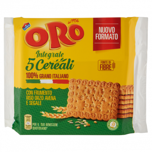 Печиво Oro 5 cereali 400г TM Saiwa
