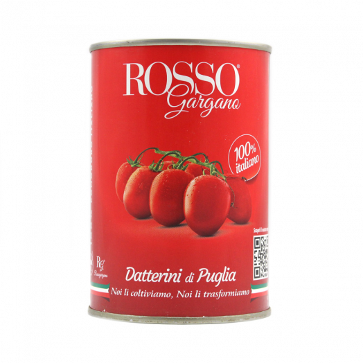 Томаты очищенные Datterini di Puglia 400г ТМ Rosso Gargano