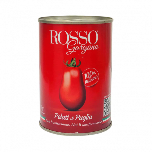Томати очищені Pelati di Puglia 400г ТМ Rosso Gargano