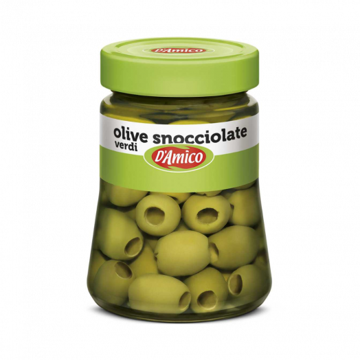 Оливки зелені б/к 300г TM D'Amico